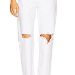 AGOLDE  90’s Jean Mid Rise Loose Fit Women’s Size 25 White Distressed Denim Photo 0