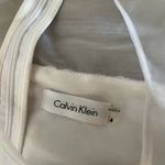 Calvin Klein Elegant White Textured Dress Photo 1