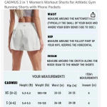 Cadmus 2 in 1 Workout Shorts with Phone Pocket Pink Photo 9
