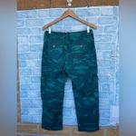 Anthropologie  Austin teal Green Camo cargo pants size 29 Photo 8
