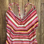 No Boundaries  Multicolor Striped One Piece Bathing Suit Photo 1