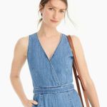 J.Crew , Point Sur, Indigo Sleeveless Wide-leg Tailored Denim Jumpsuit 00 Photo 4
