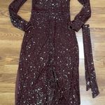 Cara Cara Margaret long sleeve sequin shirtDress in Rum Raisin Sequin size XS Photo 5