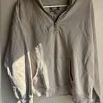 C&C California  Women’s Tan Cream 1/4 Zip-Up Sweater Sunwashed XL Photo 0
