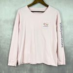 Vineyard Vines Women Long Sleeve Tee M Coastal Preppy Minimalist Holiday Graphic Photo 0