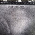 Balenciaga New Authentic  Black Monogram Leather Bag Shopper Tote Photo 5