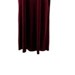 Impressions Vintage Burgundy Red Merlot Velvet Y2K Shirt Dress Medium Goth Retro Romantic Photo 3
