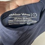 Outdoor Voices  Athletic Exercise Dress Built-In Shorts Lined Navy Womens Large Photo 6