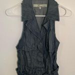 Level 99 Sleeveless Shirt Dress Dark Chambray Blue S Photo 1