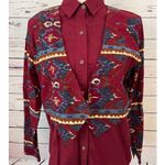 NWT Ozark Mountain Shirt Western Cowgirl Southwestern Vintage Medium Rodeo Women Red Photo 6
