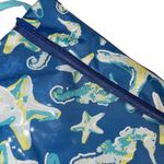 Starfish Seahorse Makeup Toiletry Bag Holiday Travel Vacation Zip Pocket Beach Blue Photo 6