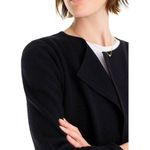 J.Crew NWT Juliette in Black Open-Front Knit Collarless Sweater Blazer XS Photo 5