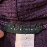 Can’t Miss | Deep Purple Ribbed Mini Sweater Dress | Size Medium Photo 7