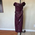 House Of CB ‎ 'Raven' Mulberry Vegan Leather Corset Dress NWT size XS Photo 5
