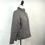 Anthropologie Anthropology THREE DOTS Modern Full Zip Quilted Heather Knit Jacket Gray Size L Photo 6