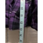 PINK - Victoria's Secret  Mini Skirt Plaid Purple/Black Size Large Logo Lined Pocket Photo 3