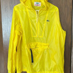 Lacoste VTG Izod Hooded Nylon Jacket Rain Shell Windbreaker PORTABLE POUCH XL Photo 0