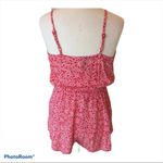 Divided Romper Red Floral Shorts Womens 2 XS  Photo 9