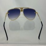 Police blue mesh metal aviator sunglasses Photo 3