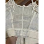 Jarbo off white sheer low cut tank Size M Photo 7