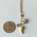 Handmade unique fairy funky Czechs glass beads mix necklace💚🌿 Photo 6