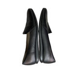 Ecco  Leather Loafers Flats Slip On Shoes Women’s Size 40 Black Snake Embossed Photo 6