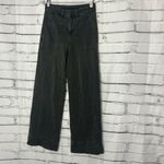 American Eagle  Baggy Wide Leg Black Pants Super High Rise Women’s 000 Retro Y2K Photo 7