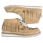 Ariat Women's Cruiser Chukka Studded Fringe Tan Suede Western Ankle Boots 9B Photo 2