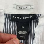 Lane Bryant  The Allie Pants Capri Gray/White Stripes size 20 Photo 10