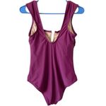 Shade & Shore NEW Full Coverage One Piece Swimsuit Size Small Purple Photo 3
