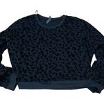 Alya Black Leopard Cropped Sweater D Photo 0