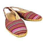 Beacon Women's Slip On Rainbow Espadrille Slingback Flats Stripes size 8.5 Photo 3