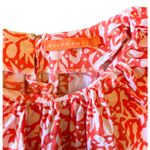 Oliphant Crew Neck Short Puff Sleeve Mini Dress Size Small 0559H Orange Photo 6