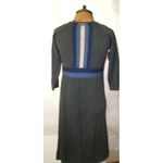 prAna New Womens NWT Yarrah Dress M Dark Gray Blue Tan Organic Cotton Sweater Photo 3
