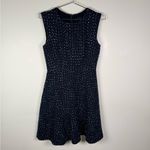 J.Crew  Navy Bouclé Tweed Sleeveless Fit & Flare Dress Photo 1