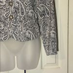 Trina Turk Metallic Silver Single Breasted Crop Blazer 4 Photo 6