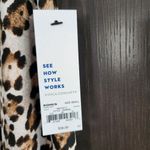 Apt. 9  Skirt Women Small Polyester A Line Asymmetric Shark Bite Brown Leopard NWT Photo 2