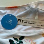 Cupshe  Swim Bikini Bottom Women's Size XL White Floral Tropical Beach Vacation Photo 7