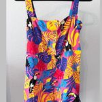 SheIn VCAY Tropical Floral Toucan Romper Jumpsuit Large NWT Photo 1