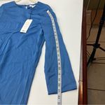 Veronica Beard  Rome Asymmetrical Midi Tunic Top French Blue Size 4 TOP‎ ONLY NEW Photo 14