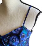 LC Lauren Conrad LAUREN CONRAD Stunning black and blue floral dress, faux wrap, adjustable straps, excellent condition, size 8 Photo 4