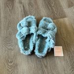 Birkenstock  Free People Papillio Sandals Womens 39 US 8 Sherpa Big Buckle Blue Photo 3