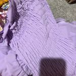 NBD  Strapless Mini Dress Lilac ruched small Photo 3