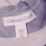 Coldwater Creek  size 10-12 grey striped pullover Photo 4