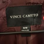 Vince Camuto  Women’s Faux Wool Deep Burgundy Pea Coat Medium NEW Photo 6