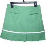 Adidas Climacool stretch athletic tennis pleated skort mini skirt green size 4 Photo 1