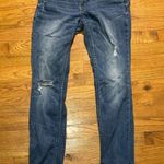 EXPRESS Stylish Blue Distressed Women Jeans size 4 Photo 0