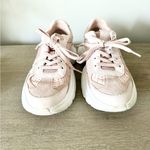Maje  Faster Leather and Suede Trainers in Light Pink - Size 39 Photo 1