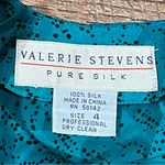 Valerie Stevens Vintage 100% Pure Silk 80’s Turquoise & Purple Dress Photo 12