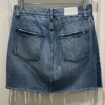 Pistola  Denim Light Wash Distressed Mini Skirt Sz 27 Photo 4